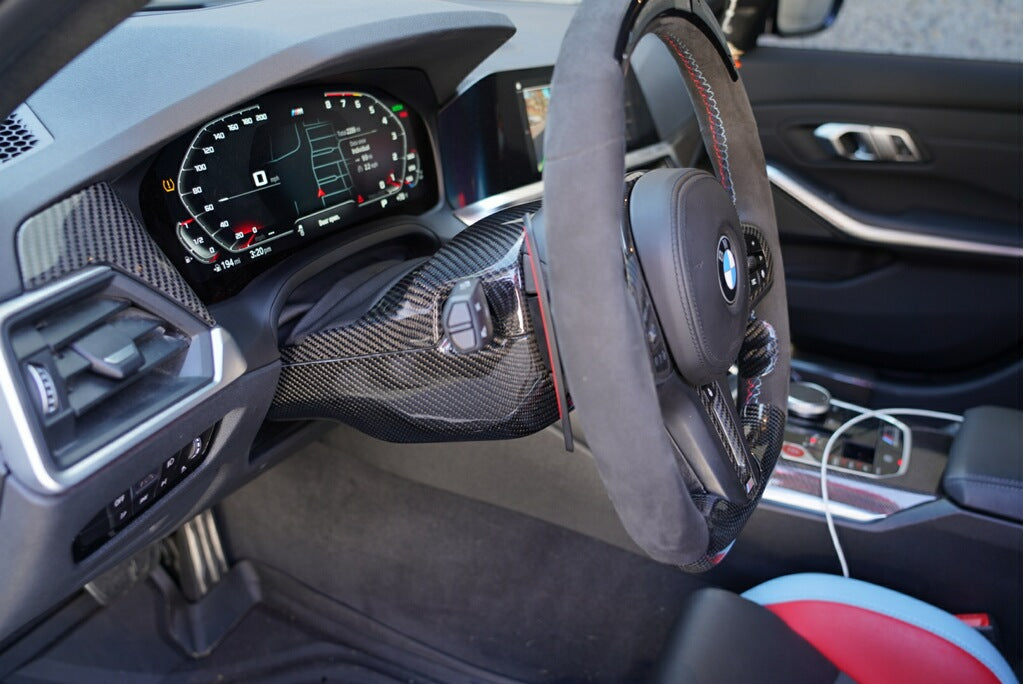 Dinmann G8X M3 & M4 - Steering Wheel Column Carbon Fiber OEM Replacement